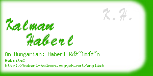 kalman haberl business card